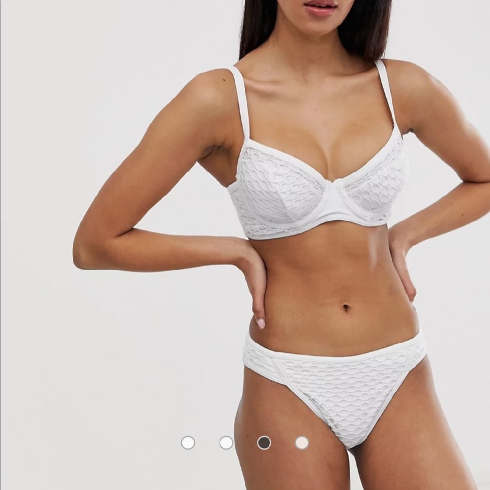 NWT ASOS White Bikini Fuller Bust